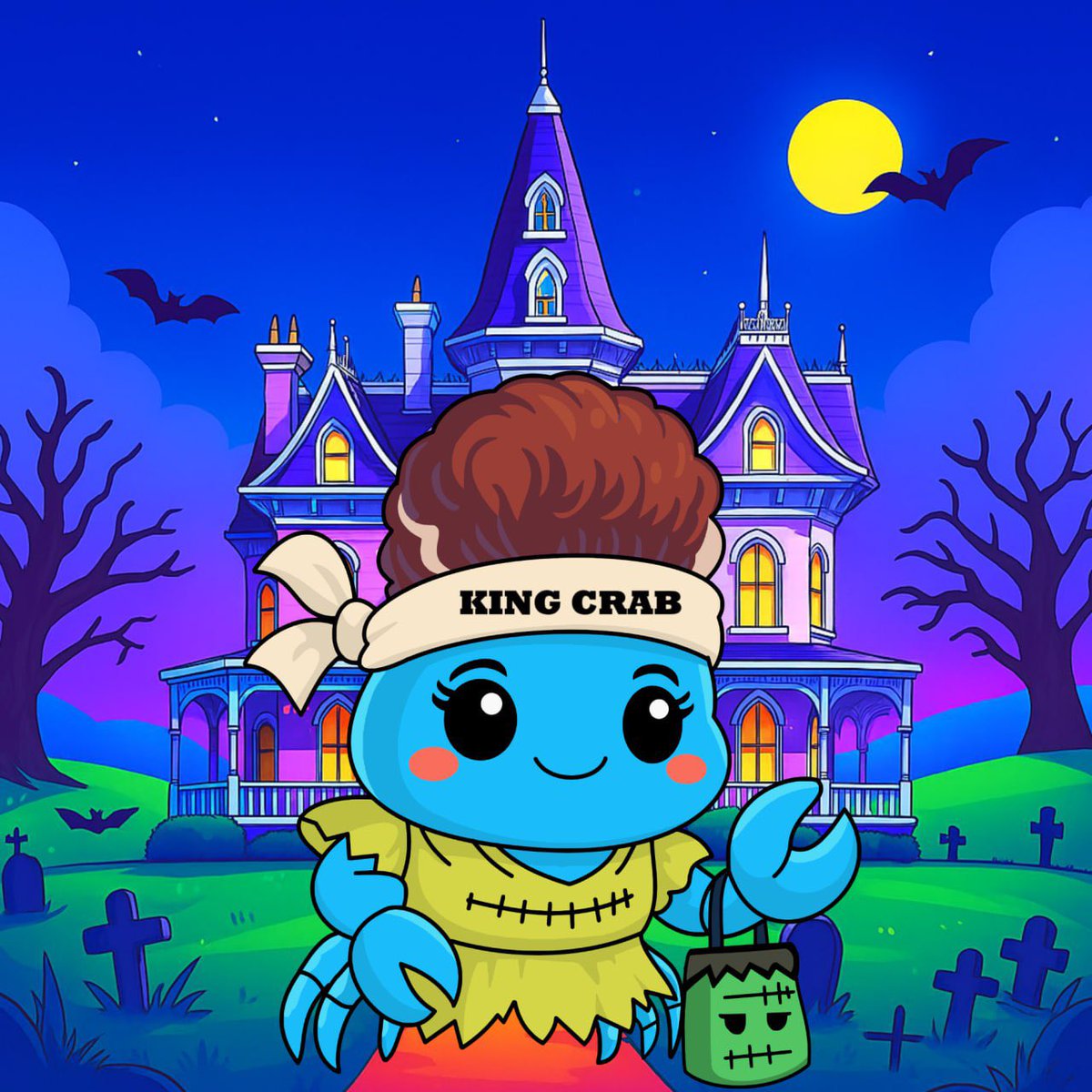 GM GM everyone! We’re getting ready for the spooky season! Check out our new spooky merch! 

linktr.ee/kingcrabonsui