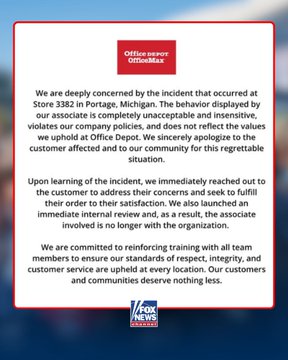 'UNACCEPTABLE': Office Depot fires employee after viral video shows staff refusing to print posters for a Charlie Kirk vigil, calling them “propaganda.”