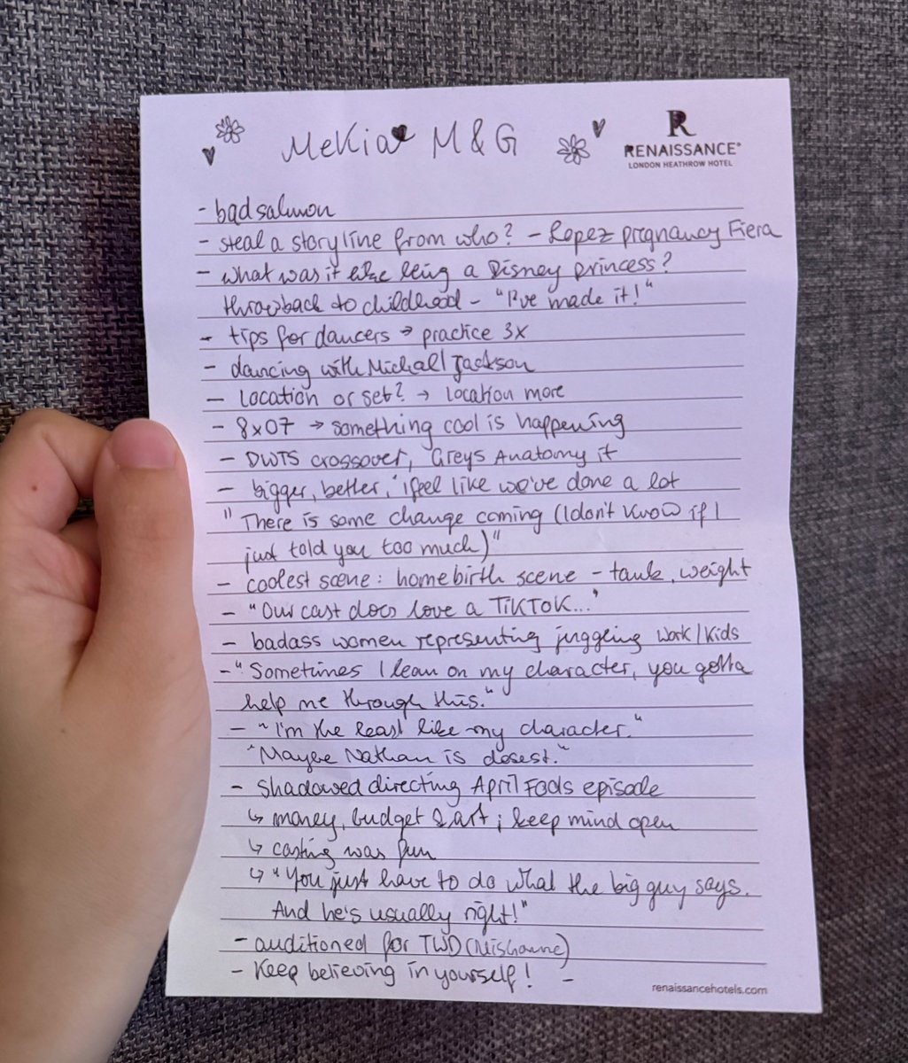 I was scribbling down everything we talked about in that Mekia M&amp;G, I told her I’m responsible for the meeting’s minutes!😂
#therookie