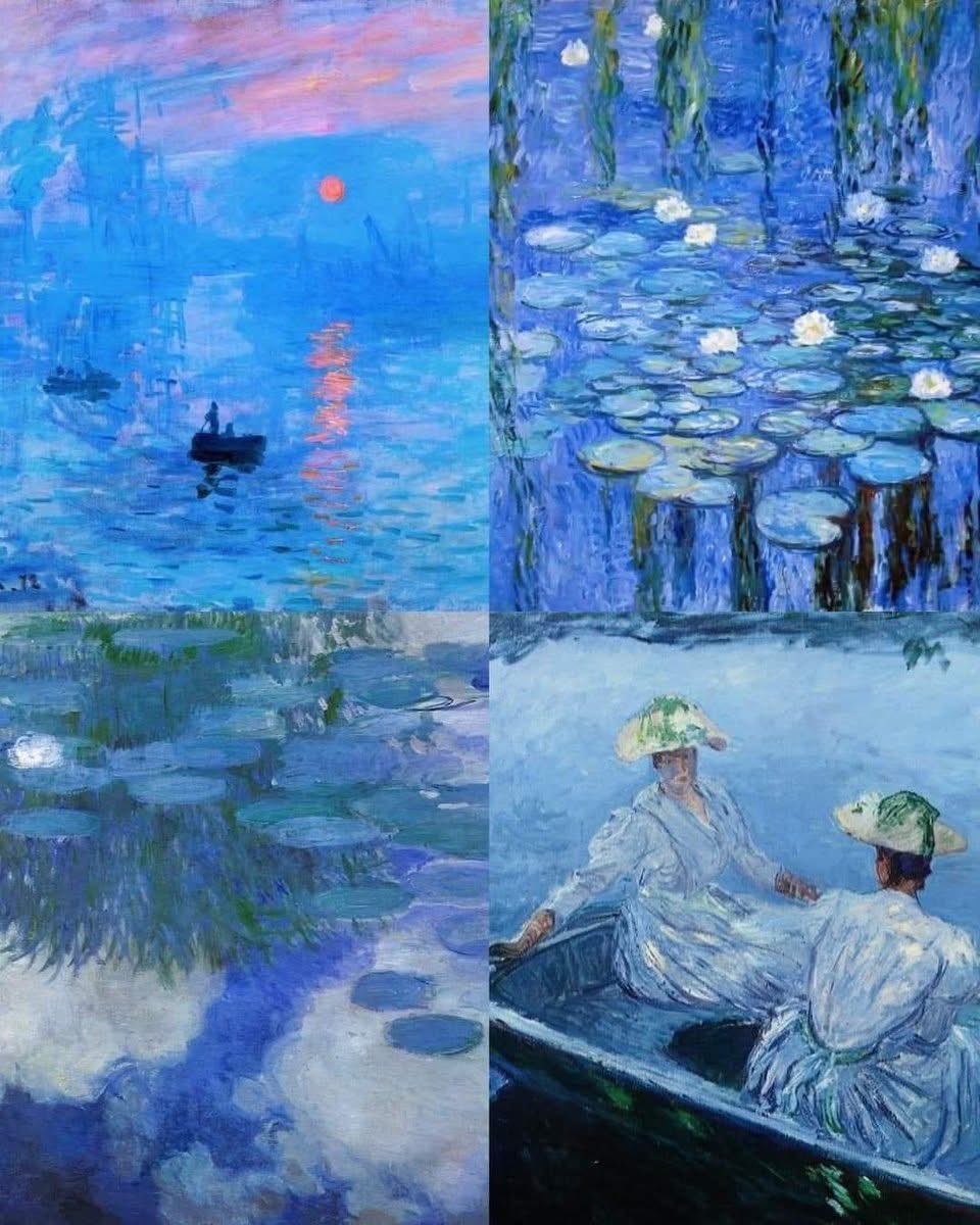 Los tonos azules de Monet…