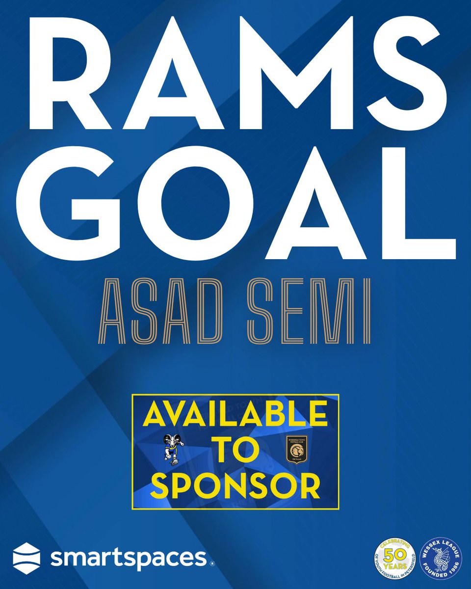 ⚽️ | 𝗚𝗢𝗔𝗟 𝗙𝗢𝗥 𝗧𝗛𝗘 𝗥𝗔𝗠𝗦

The Rams 3-0 Wincanton

He’s back with a bang! Asad Semis on the score sheet on his first outing back with the Rams! Through ball from Kian Towse and a one on one for Asad ⚽️ 88 minutes. 

#UpTheRams