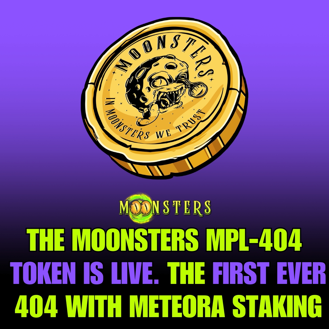 CRYPTO TYRANT (@tyrantofhate) on Twitter photo ๐ Moonsters ($MROCKS) are taking over! The first 404 token powered by Meteora Stake2Earn โก๏ธ Solana Mobile Hackathon contender ๐ฑ Liquidity-backed NFTs + 404 conversion pool ๐ IRL chaos: monster truck, stage bus, badass merch & events ๐ฅ #404Meta #Solana <a href="/TheSolSaverX/">Sol Saver</a> ๐ Moonsters ($MROCKS) are taking over! The first 404 token powered by Meteora Stake2Earn โก๏ธ Solana Mobile Hackathon contender ๐ฑ Liquidity-backed NFTs + 404 conversion pool ๐ IRL chaos: monster truck, stage bus, badass merch & events ๐ฅ #404Meta #Solana <a href="/TheSolSaverX/">Sol Saver</a>
