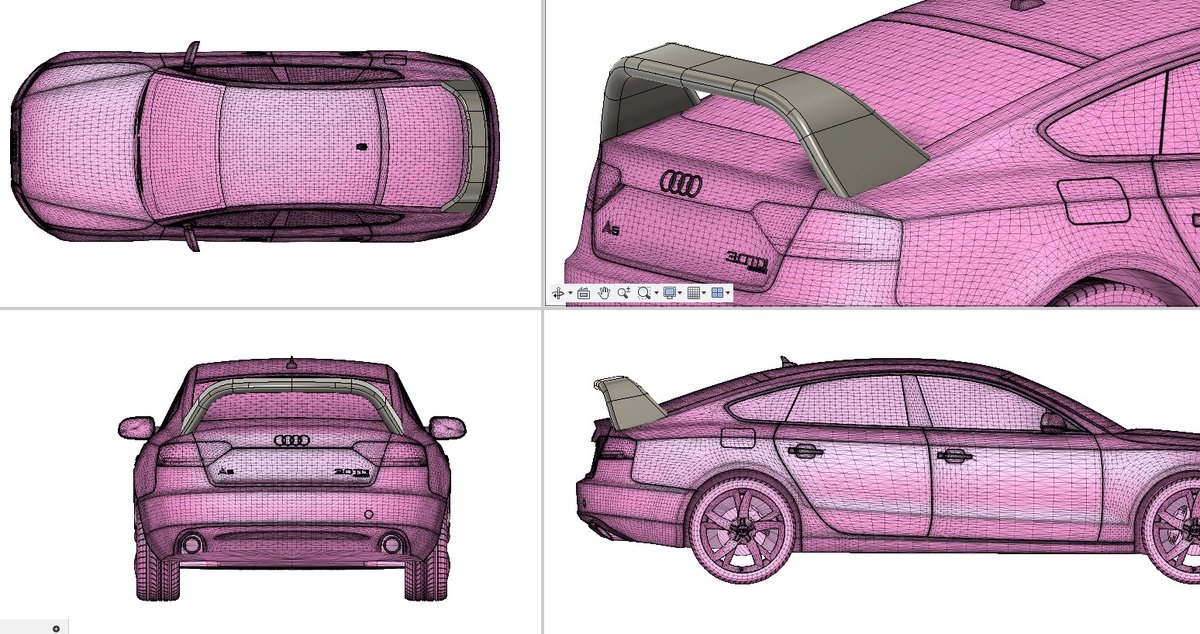 CParussin's tweet image. Active spoiler with electric pistons, adjustable up to 8°. Still some work to do. Printed mostly in @Inslogic3D natural PA6. The raw finish looks so good it’s almost a shame to paint it to match the car.

#Inslogic3D #InslogicPrintToLast #InslogicEngineeringMaterial #3dprinting
