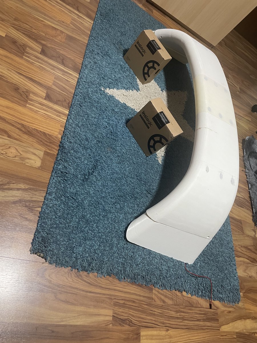 CParussin's tweet image. Active spoiler with electric pistons, adjustable up to 8°. Still some work to do. Printed mostly in @Inslogic3D natural PA6. The raw finish looks so good it’s almost a shame to paint it to match the car.

#Inslogic3D #InslogicPrintToLast #InslogicEngineeringMaterial #3dprinting