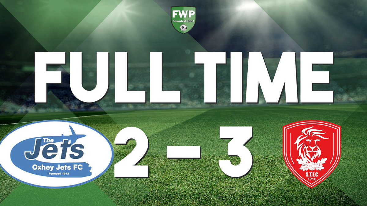 FULL-TIME: Oxhey Jets 2-3 Sandhurst Town