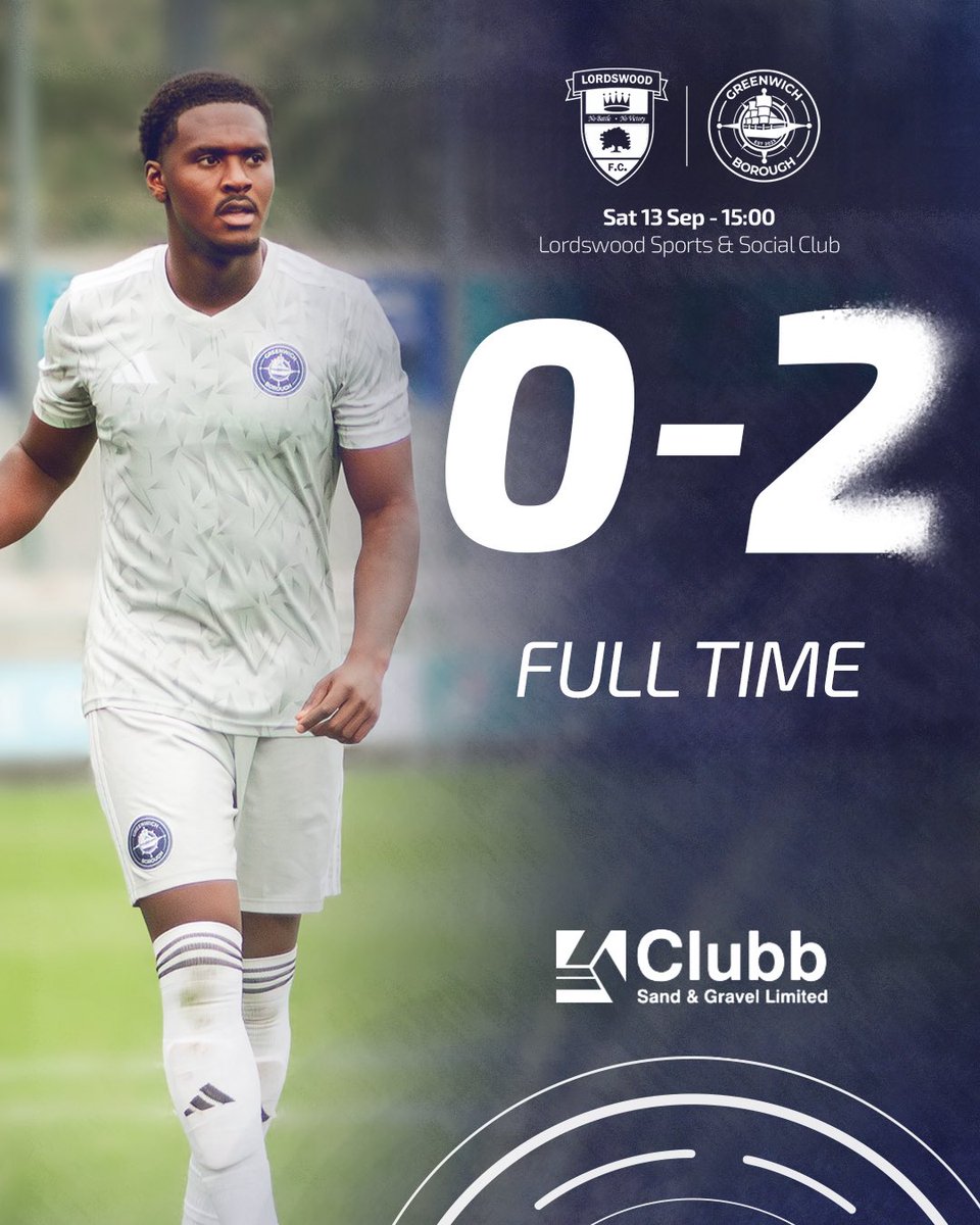FT | Lordswood FC 0 - 2 Greenwich Borough

Oghosa Williams with a goal to secure a win for The Boro 💪 

Thanks to all the supporters who came to watch ❤️

#AFCGB #UpTheBoro
