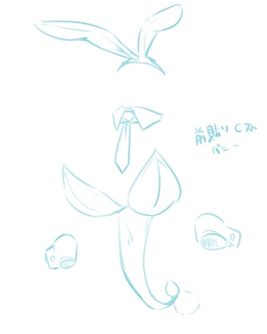 下乳とお尻で固定するバニー 