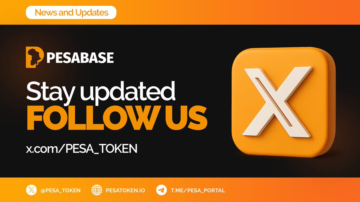 Have a great weekend everyone! 

The perfect time to touch grass, recharge, and get ready for what’s ahead.

Markets are flashing signs of a potential run🚀

We’re ready for it.

Are you following @Pesa_token ?