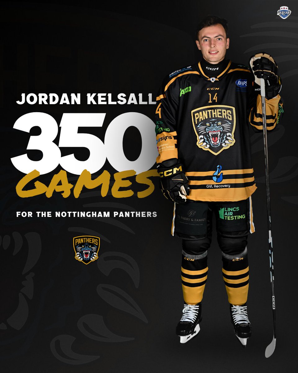 😺 Congratulations to Nottingham-born Jordan Kelsall who plays his 350th match for the Panthers tonight...

(Stats by Michael A Chambers)