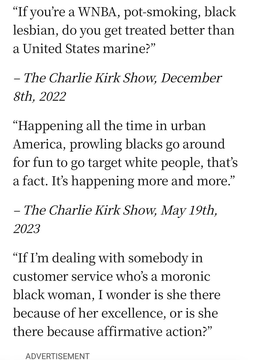 ConcertPictures's tweet photo. @Devvdude @samebitch777_ @chinchat09 @elonmusk Hope this helps… there’s a LOT more If I see a black pilot, I’m going to be like, boy, I hope he’s qualified – The Charlie Kirk Show, January 23rd, 2024. https://t.co/Kb6ObOxTzz