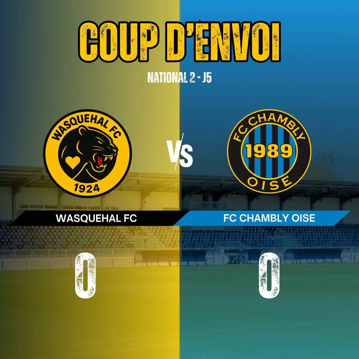 C’est parti à Wasquehal ! 🖤💙