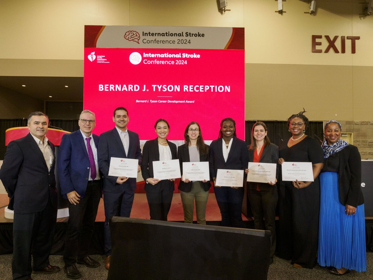 AHAScience's tweet image. Congrats to our #ISC24 Bernard J. Tyson Career Development Awardees! 

 Adlin Pinheiro @BUSPH 
Eduard Valdes @EduardValdesMD 
Fernanda Carvalho Poyraz @fernandadc 
Madelynne Olexa @YaleMed 
Diandra Adu-Kyei @DiandraAduKyei 
Reva Zimmerman @csd_wcu 
 
Who will be our awardees for…