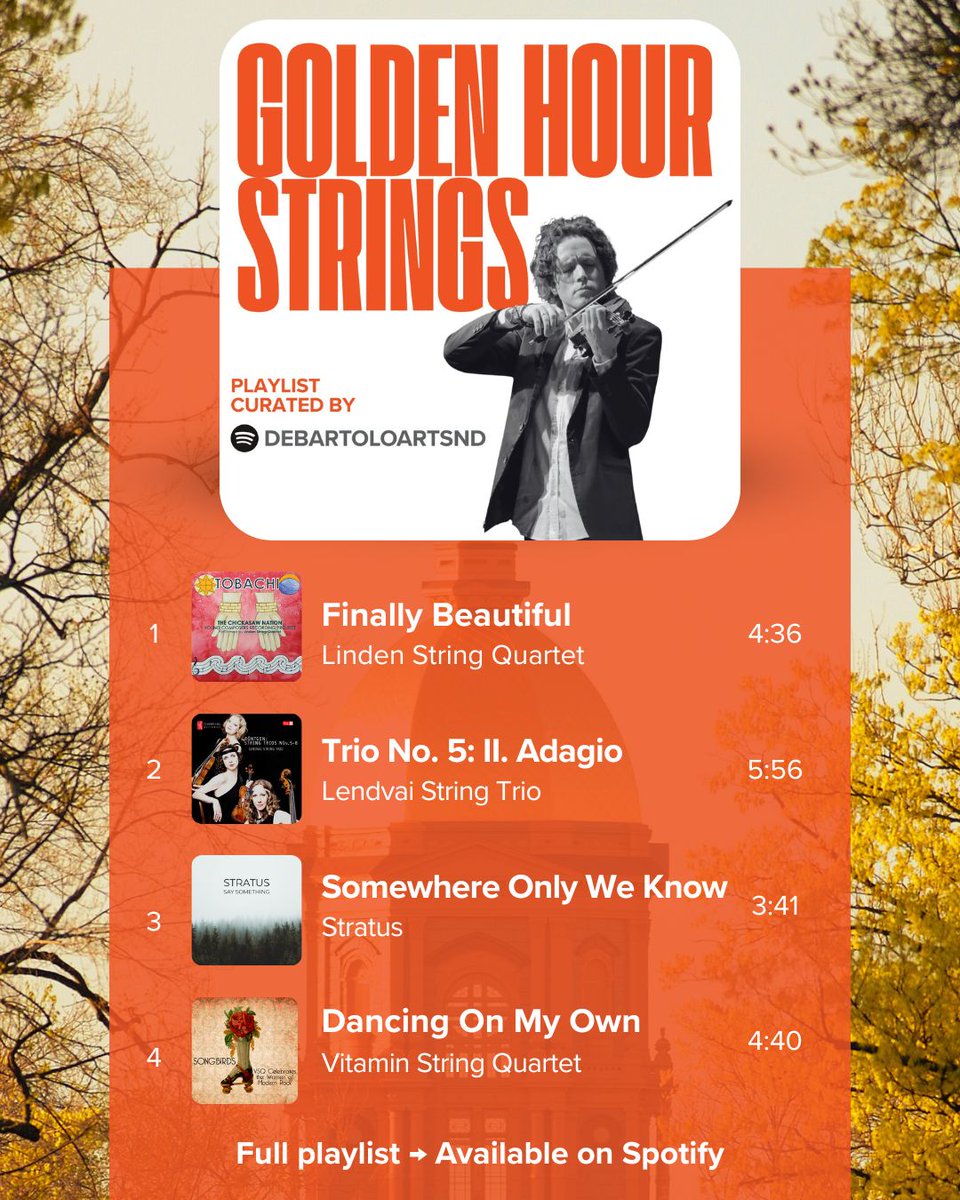 Watch the sunset over the Dome with the warm harmonies of "Golden Hour Strings." 🎻🌇

Now on Spotify: ow.ly/31tm50WqOON