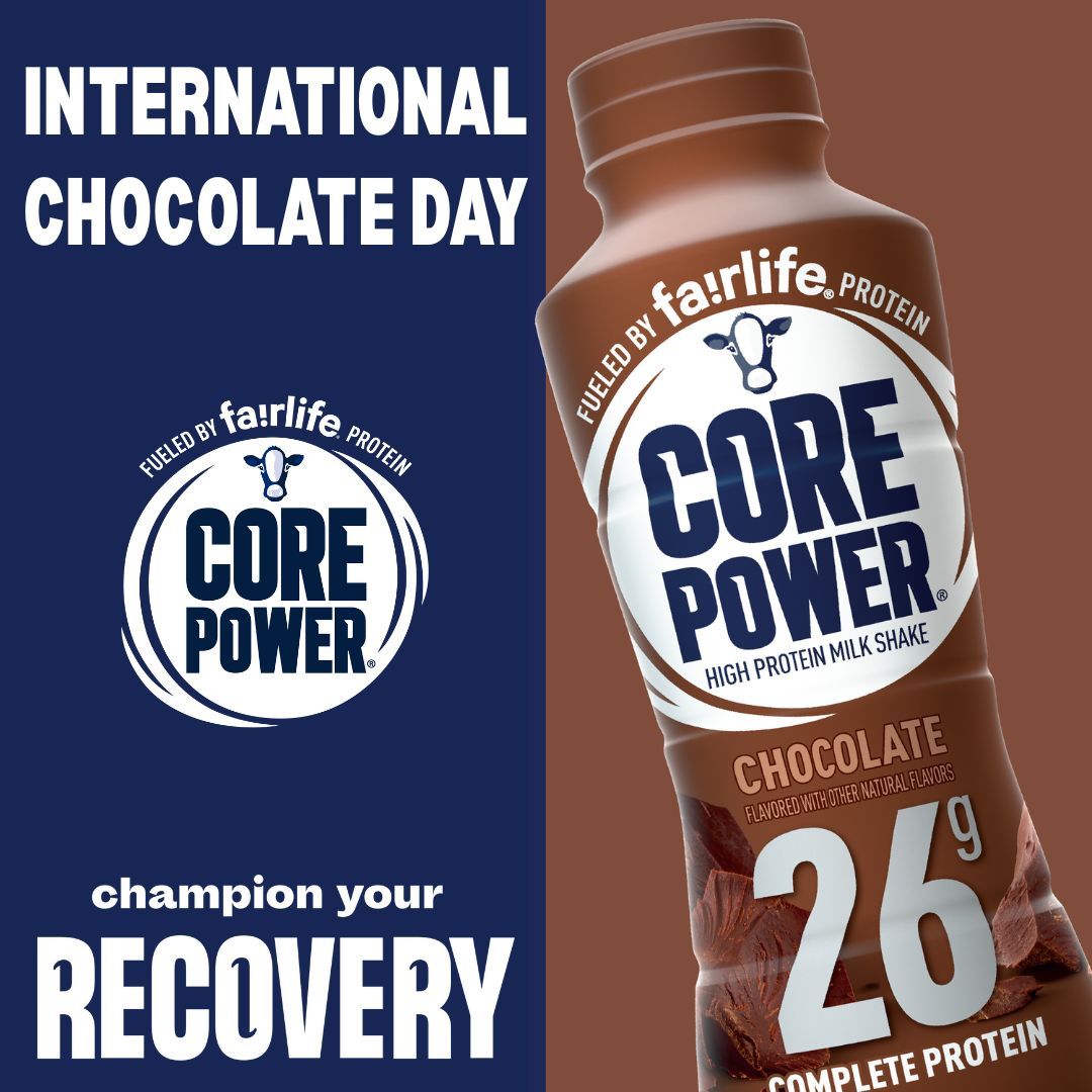 AtlanticCoke's tweet image. Fuel your recovery and your sweet tooth—celebrate International Chocolate Day with Core Power. 🍫💪 

#CorePower