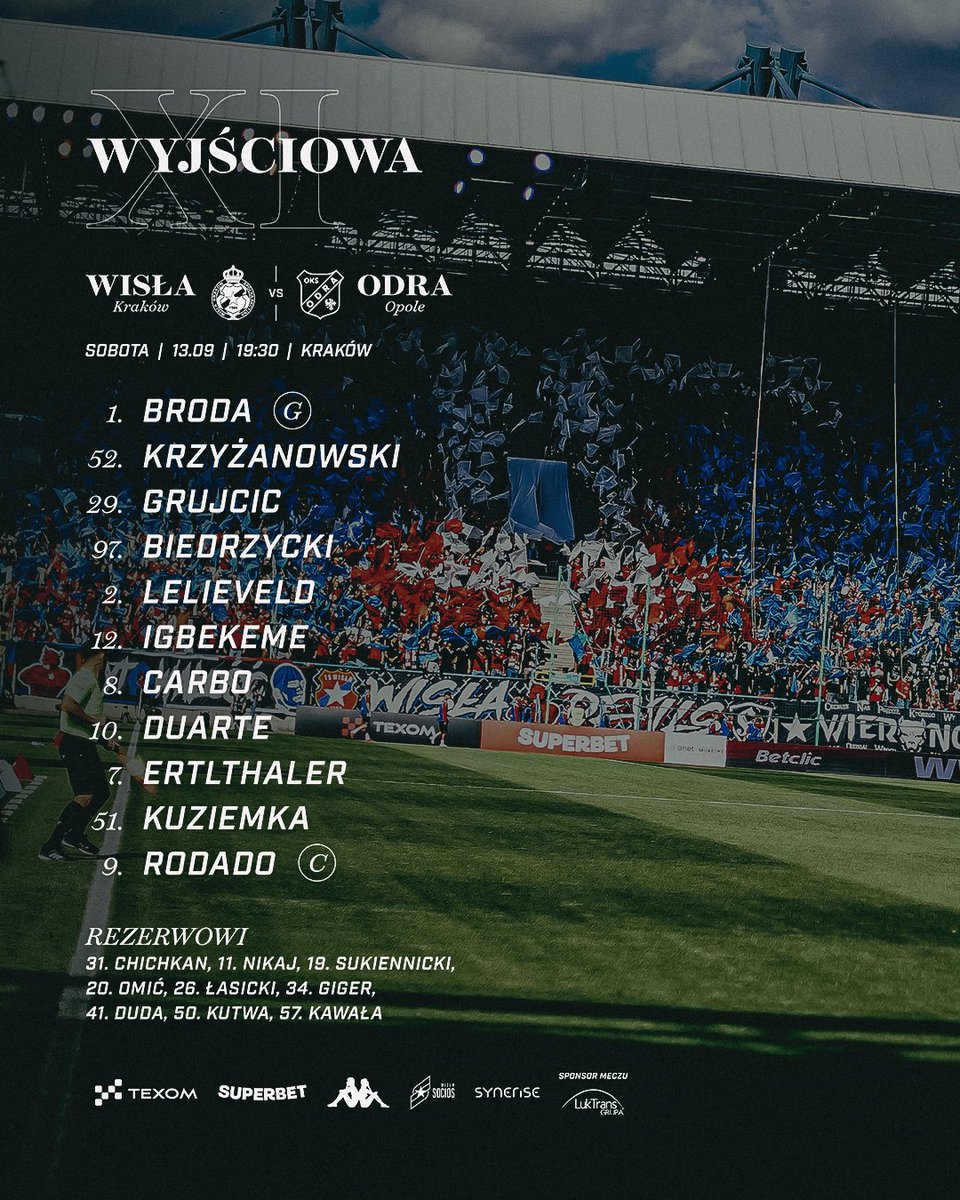 WislaKrakowSA's tweet photo. Go, Wisła! 🔥

___
Bilety na #WISODR ▶️ https://t.co/GtYyuLKcsN https://t.co/NktpwQ49Lq