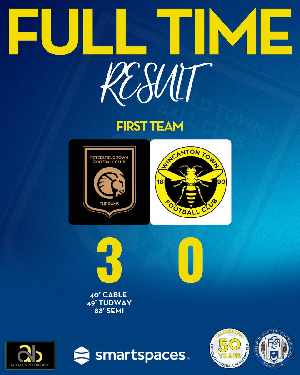 ⏱️ | 𝙁𝙐𝙇𝙇 𝙏𝙄𝙈𝙀

The Rams 3-0 Wincanton

3 goals and 3 more points on the table. Rams goals from Harrison Cable, Bob Tudway &amp; Asad Semi.

#UpTheRams

<a href="/bookyourtaxi/">A2B Taxis</a> 
<a href="/SmartSpacesApp/">Smart Spaces®</a>