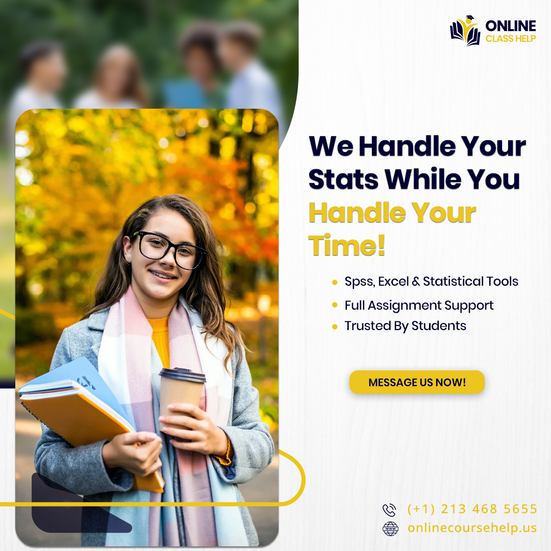 classhelpus's tweet image. We take care of your statistical assignments using tools like SPSS and Excel. Let us handle your stats while you handle your life. Message us now!
#Statistics #StudentLife #TimeManagement #AcademicSupport #StatsHelp #SPSS #Excel