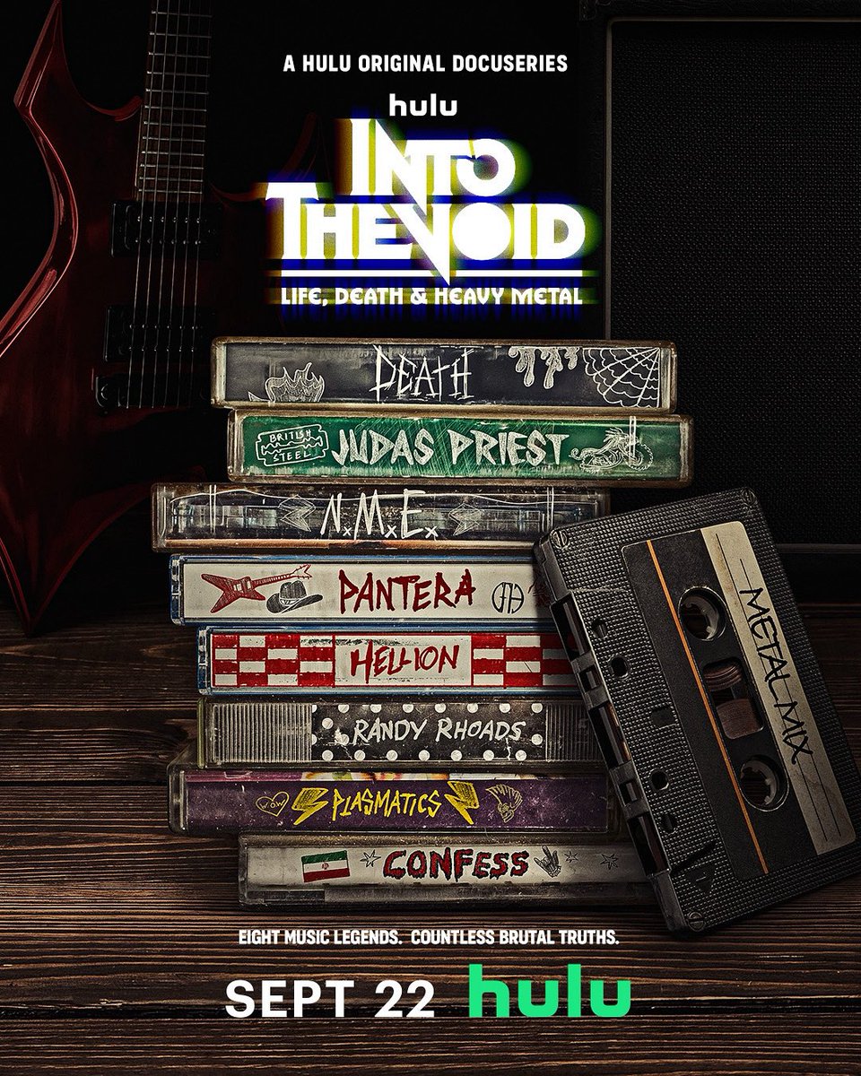 Eight music legends in a coming of rage story. All episodes of Into the Void: Life, Death &amp; Heavy Metal
stream September 22 on Hulu and with #HuluOnDisneyPlus.