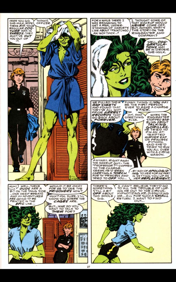Minds aren't always clouded. #SheHulkSaturday <a href="/comicsandroses/">🦇 Ella Warren🦇</a> <a href="/BoujeeDaddy/">Boujee Dad</a> <a href="/DarrellEpp/">Darrell Epp</a>
