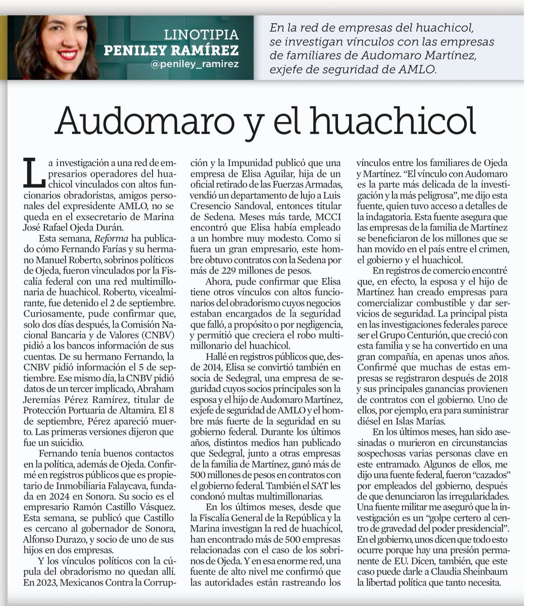 Max Kaiser (@maxkaiser75) on Twitter photo Hoy, todas, absolutamente todas las evidencias sobre la mega red de corrupción impune apuntan hacia una sola persona
Hoy, ya no queda duda de que lópez es el presidente más CORRUPTO de la historia y su régimen es un paraíso de IMPUNIDAD
Lean a <a href="/peniley_ramirez/">Peniley Ramírez</a> 👇🏼 Hoy, todas, absolutamente todas las evidencias sobre la mega red de corrupción impune apuntan hacia una sola persona
Hoy, ya no queda duda de que lópez es el presidente más CORRUPTO de la historia y su régimen es un paraíso de IMPUNIDAD
Lean a <a href="/peniley_ramirez/">Peniley Ramírez</a> 👇🏼