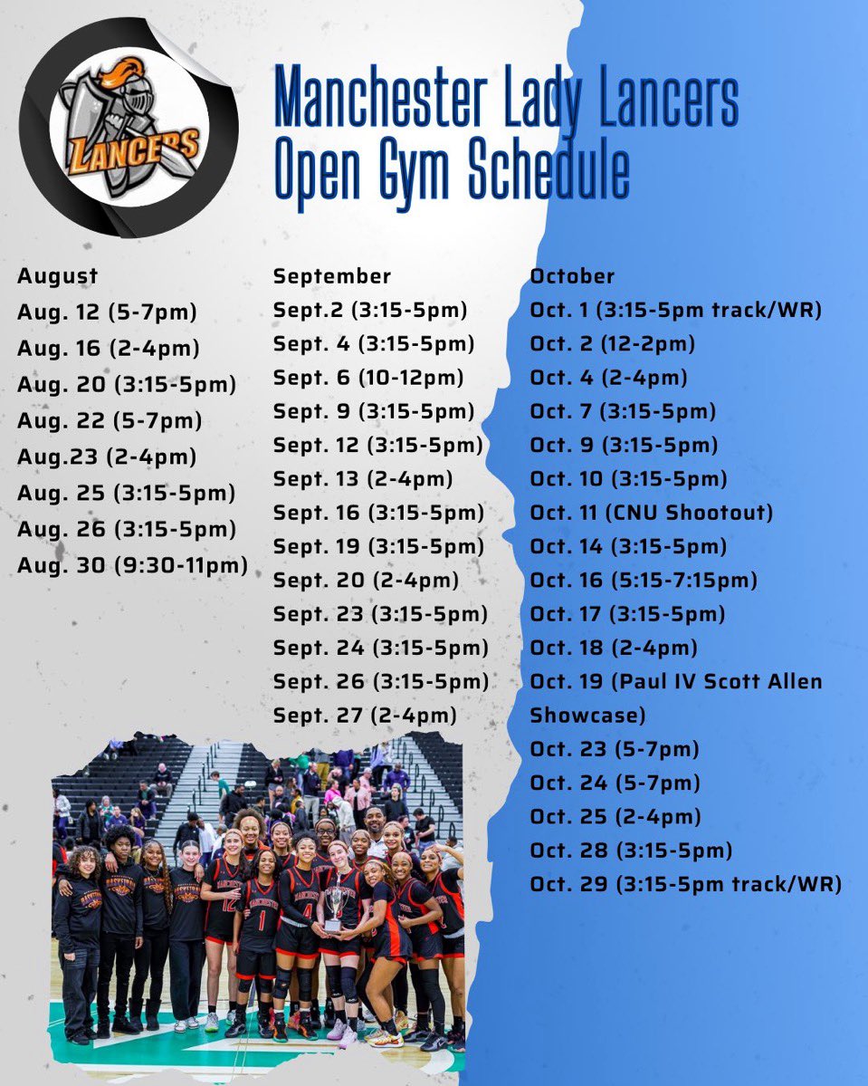 THANK YOU to all of the coaches who’ve attended our preseason workouts and recognized our talented roster! We’re excited about the upcoming season and look forward to sharing our schedule very soon!