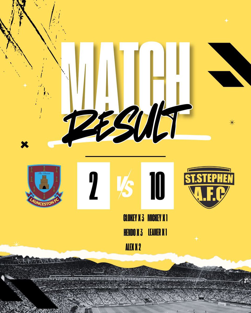 StStephenAFC's tweet image. Quality display from
The lads today dominated from minute 1 and executed the game plan superbly 

👌🏻

💛🖤

@Cornishfootball 

#teameffort