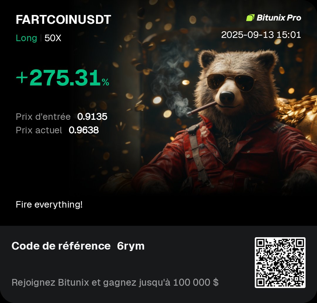 CryptoGaee's tweet image. Gm guys ! Catched $HIFI before sleeping did you catch your food here ? @iamflams goated always 🎯🔥
$FARTCOIN
#Bitunix