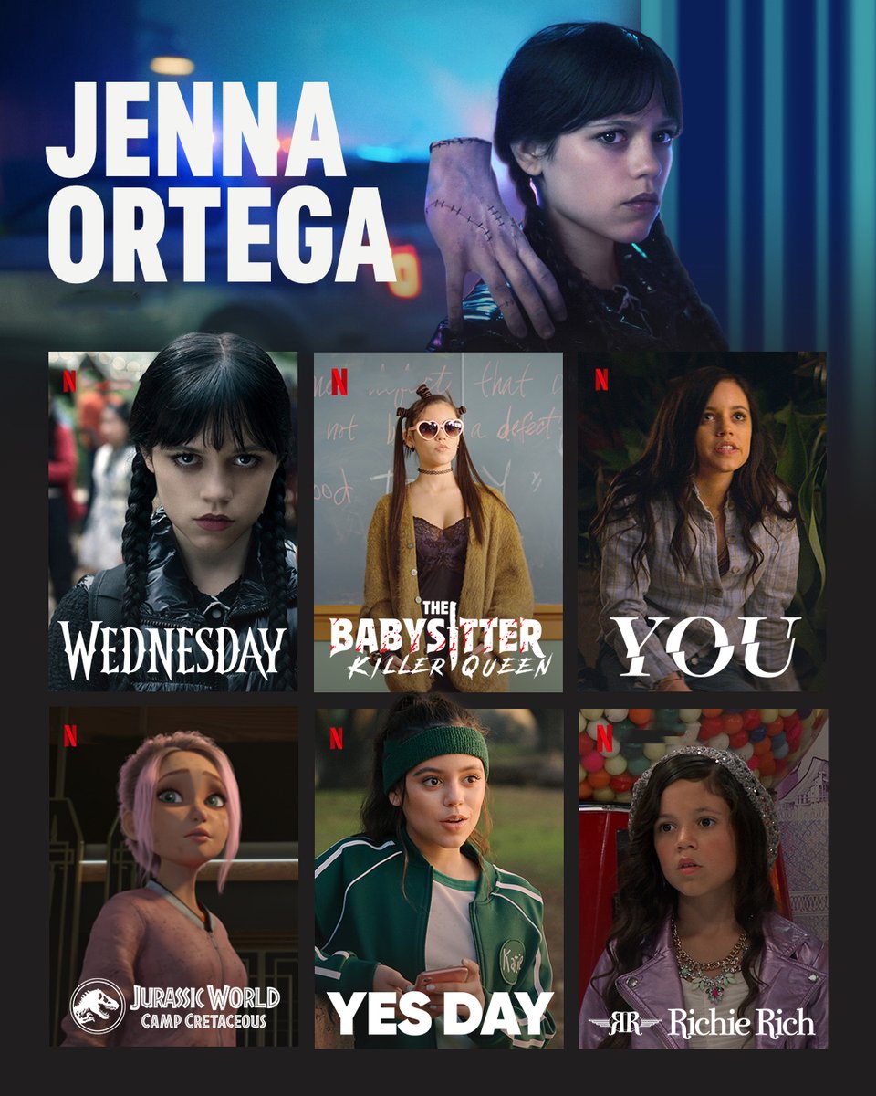 Jenna Ortega in other Netflix shows and movies! 🔥🖤