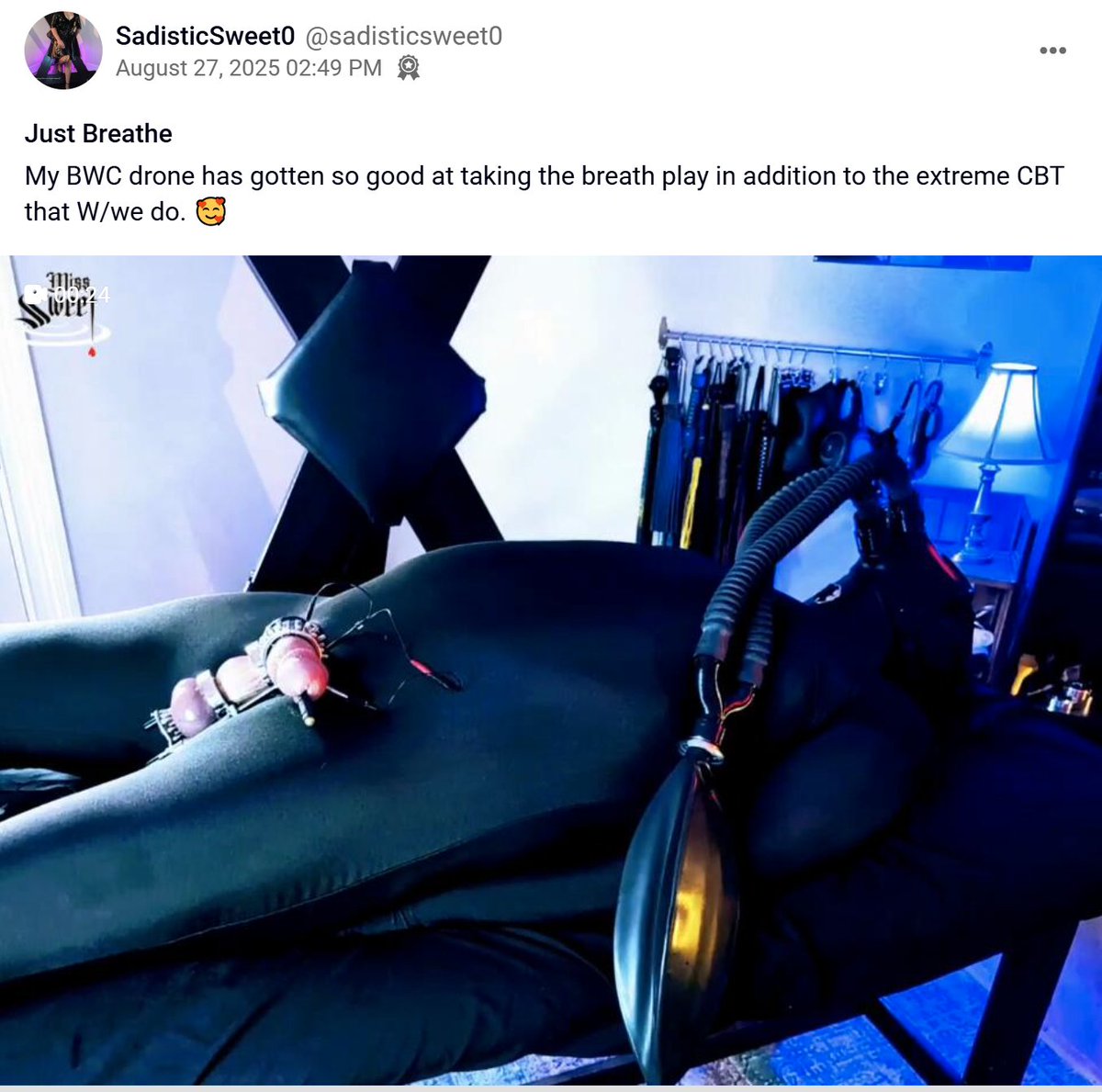 SweetsBWCdrone (@sweetsbwcdrone) on Twitter photo Beyond grateful SadisticSweet believes the drone has earned praise
#femdom #chastity #breathplay #gasmask #dominatrix
<a href="/DommeAddiction/">DommeAddiction.com</a>
<a href="/dommes_rt/">dommesRt</a>
<a href="/RTDoms/">FemDom Promo</a>
<a href="/MasochistCBT/">MASOMAN マソマン 🔞</a>
<a href="/cbt_fan1/">Cbt-fan (24K)</a>
<a href="/subscum2/">subscum</a> Beyond grateful SadisticSweet believes the drone has earned praise
#femdom #chastity #breathplay #gasmask #dominatrix
<a href="/DommeAddiction/">DommeAddiction.com</a>
<a href="/dommes_rt/">dommesRt</a>
<a href="/RTDoms/">FemDom Promo</a>
<a href="/MasochistCBT/">MASOMAN マソマン 🔞</a>
<a href="/cbt_fan1/">Cbt-fan (24K)</a>
<a href="/subscum2/">subscum</a>