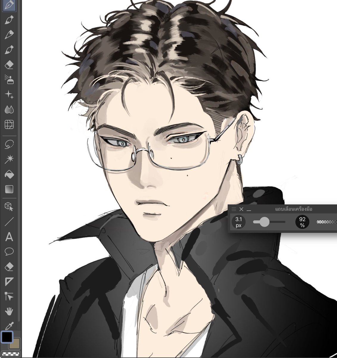 archiracha's tweet photo. I’ve been practicing drawing in Clip Studio for one month now🥹 https://t.co/2nUB3mX5CM