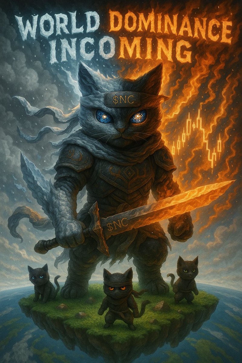 $NC is more than a token — it's a storm of purpose
Each $NinjaCat carries fire in its eyes and snow beneath its feet
Precision Power Presence
If you're not in now you’ll be chasing shadows
🥷⚔️🔥 #NinjaSeason #NC