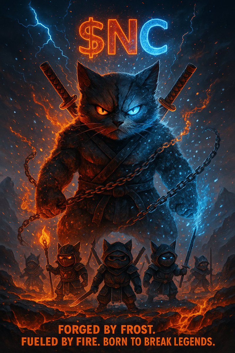 $NC is the silent storm the blockchain didn’t see coming
A force of ninja precision fire-breathing focus;and ice-cold dominance
Every move is calculated every step  legendary
Join the stealthnOwn the power Rise withNC 🥷⚔️🔥  
#SnowFireArmy #NCWarriors