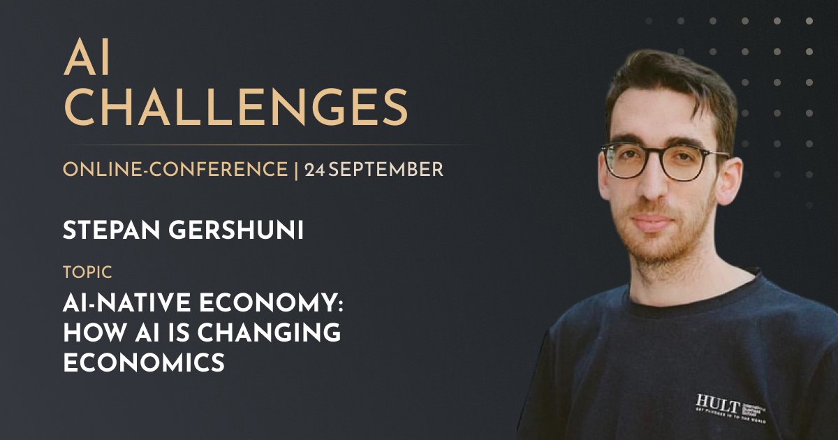 SelectiveVC's tweet image. Faces of AI Challenge
Meet the speaker: Stepan Gershuni
VC Principal, CyberFund
On Sept 24
Don't miss his TED-style talk
👉selectivevc.com/ai-challenges
#AIChallenges #SelectiveVC #FutureOfAI #AgentEconomies #Web3 #VentureCapital