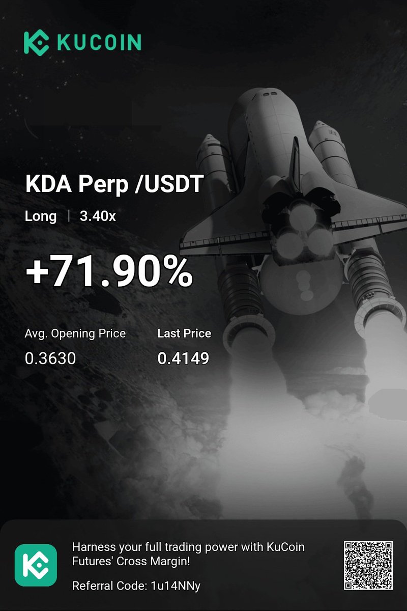 $kda is printing. 📈
TP1 ✅️ TP2 ✅️

Who wants an updated chart?