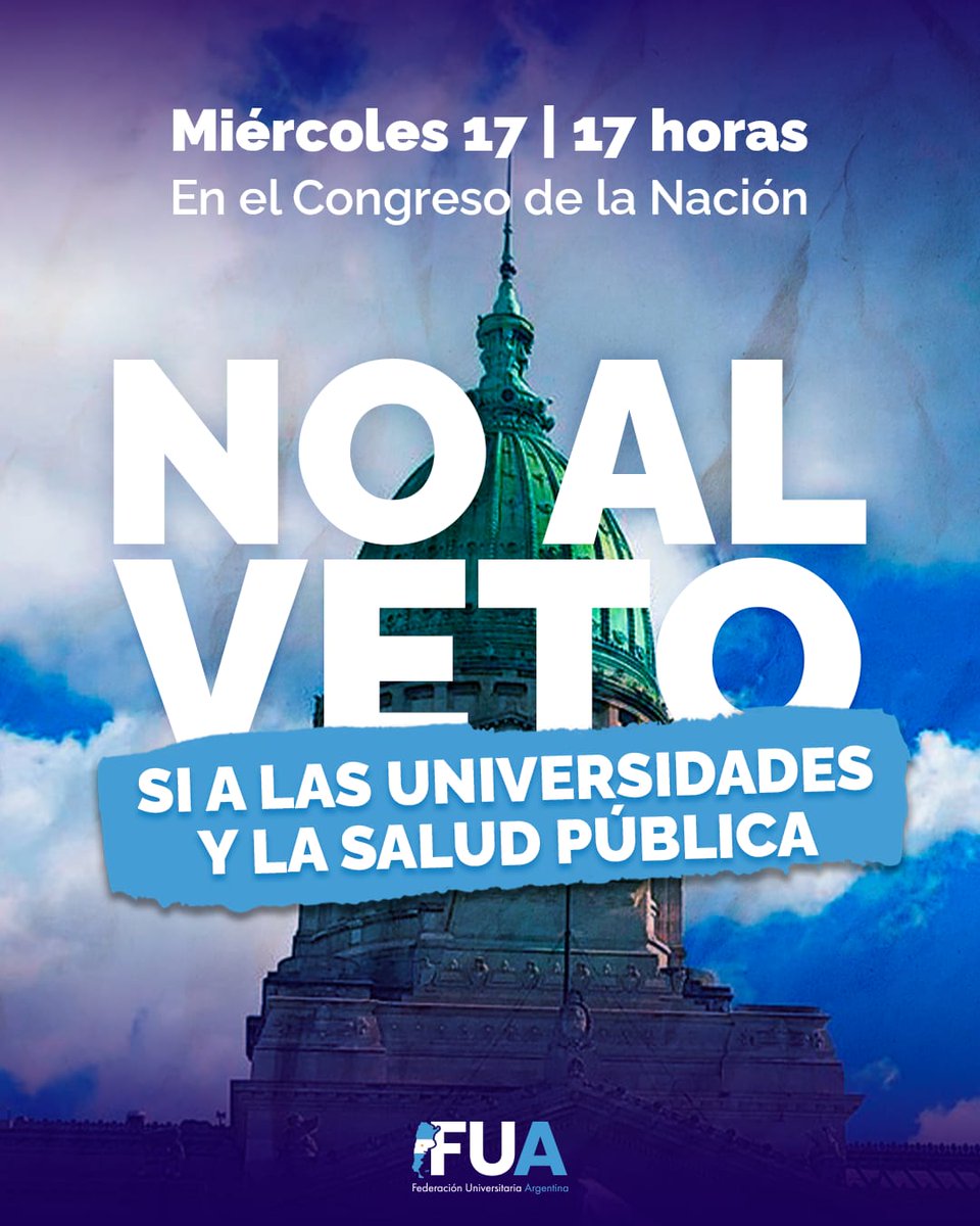 El 17 a las 17. 

𝙎𝙞 𝙖 𝙡𝙖𝙨 𝙪𝙣𝙞𝙫𝙚𝙧𝙨𝙞𝙙𝙖𝙙𝙚𝙨 𝙮 𝙡𝙖 𝙎𝙖𝙡𝙪𝙙 𝙋𝙪𝙗𝙡𝙞𝙘𝙖

🇦🇷🇦🇷🇦🇷🇦🇷🇦🇷🇦🇷🇦🇷