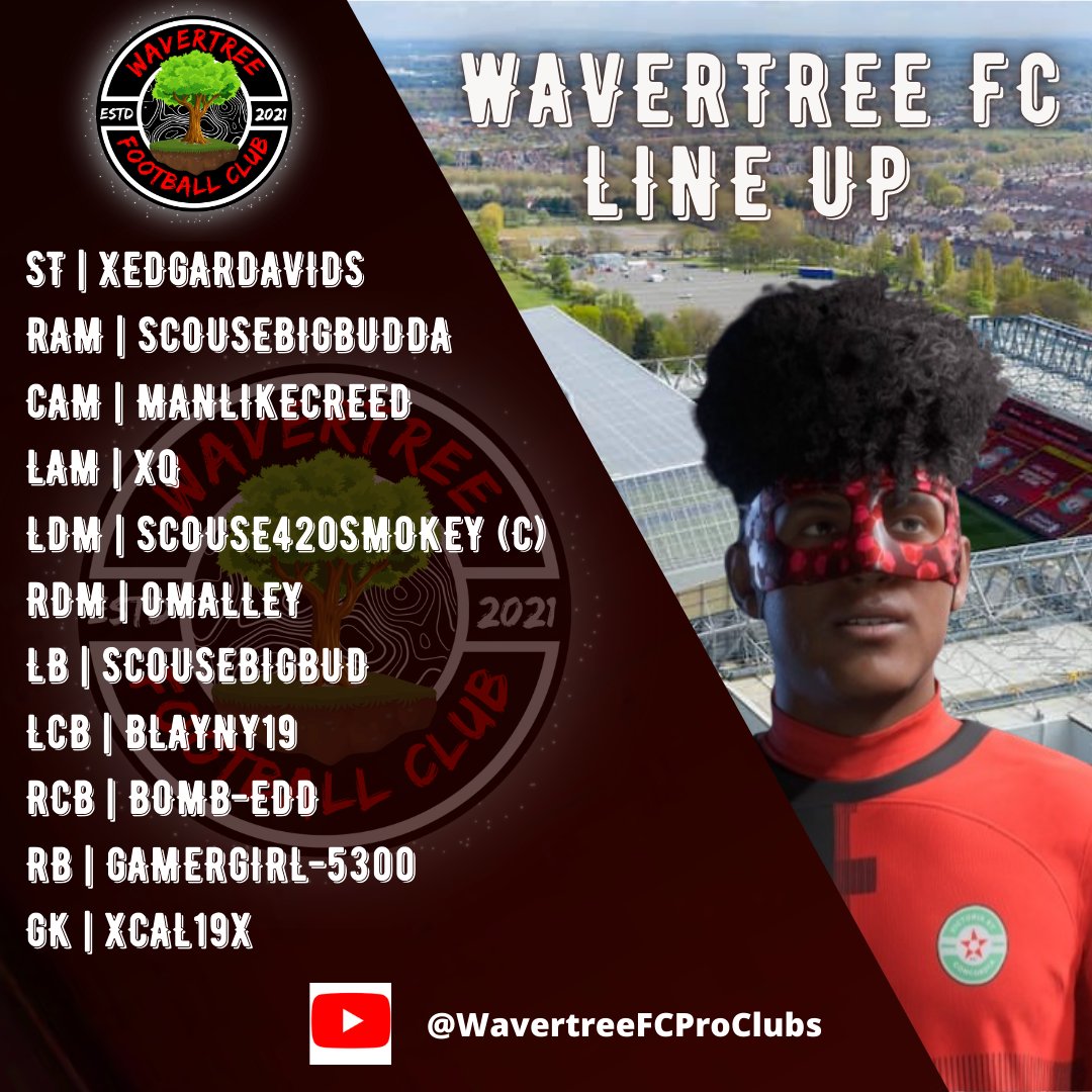 THEREDSPROCLUBS's tweet image. 🌳Wavertree FC🌳
🎮 Main Team 
🏆 BRFC Tournament 
📝Team Sheet

Tonights Line up for are Main Team in @BRFCHub 💪

🎥Live On YouTube - 8PM Start Time

#WavertreeFC 🟢⚪️🟢⚪️
@THEREDSPROCLUBS