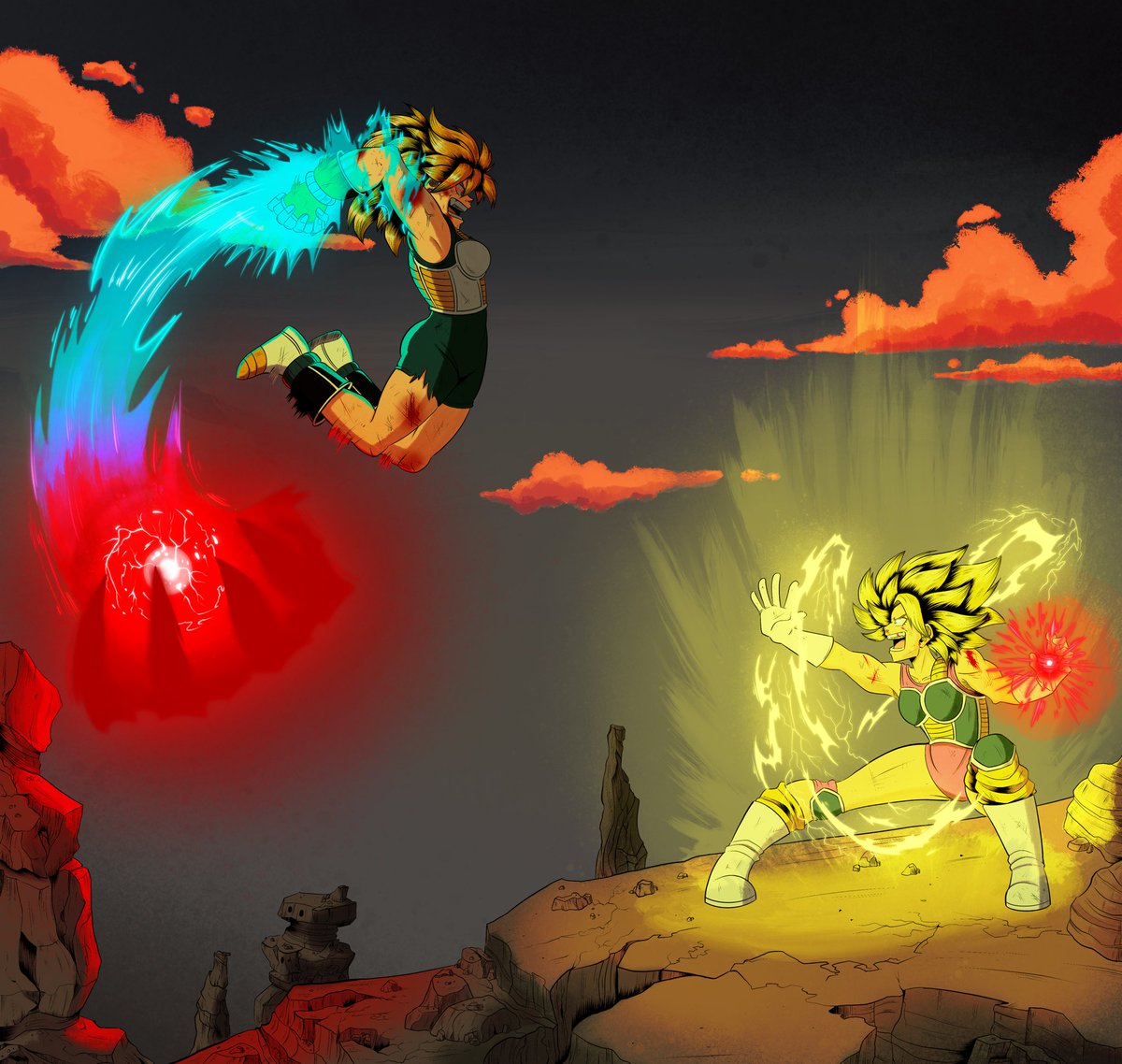 Bard16Solar's tweet photo. Spiritual Strike Bomb
(SSJ Berserk) Oxali vs (SSJ2) Caulifla, who’ll win in this battle?
#Oxali #Caulifla #Dbz #Dbs #DragonBall #xenoverse #Xenoverse2 #videogames #dbzoc #Procreate #mang #anime https://t.co/I60H5qTLwu