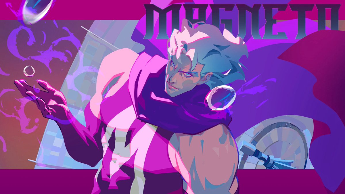 XMen_C_O_T_A's tweet image. Magneto by @MintBreakfast 

#magneto #xmen97