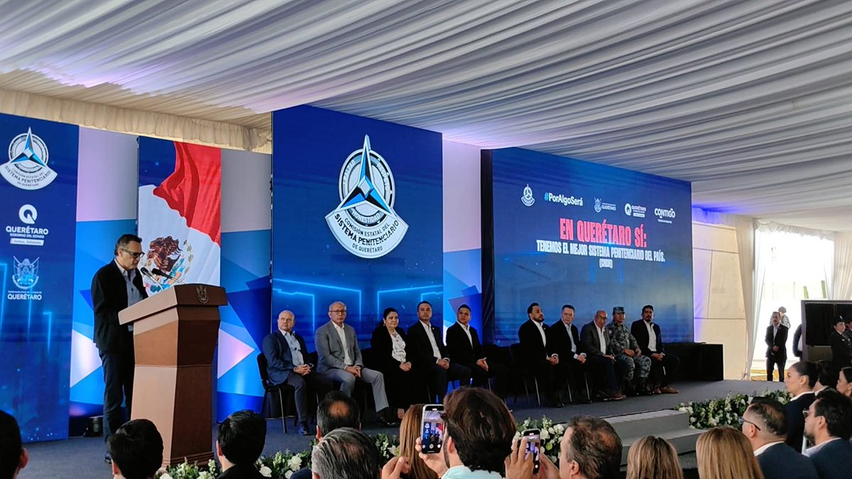 Utre14Utrera's tweet photo. En la inauguración del complejo penitenciario de medidas especiales de seguridad en Queretaro y al lado de una referente en la defensa de Derechos Humanos de las personas privadas de la libertad. https://t.co/Za0g39x4H7