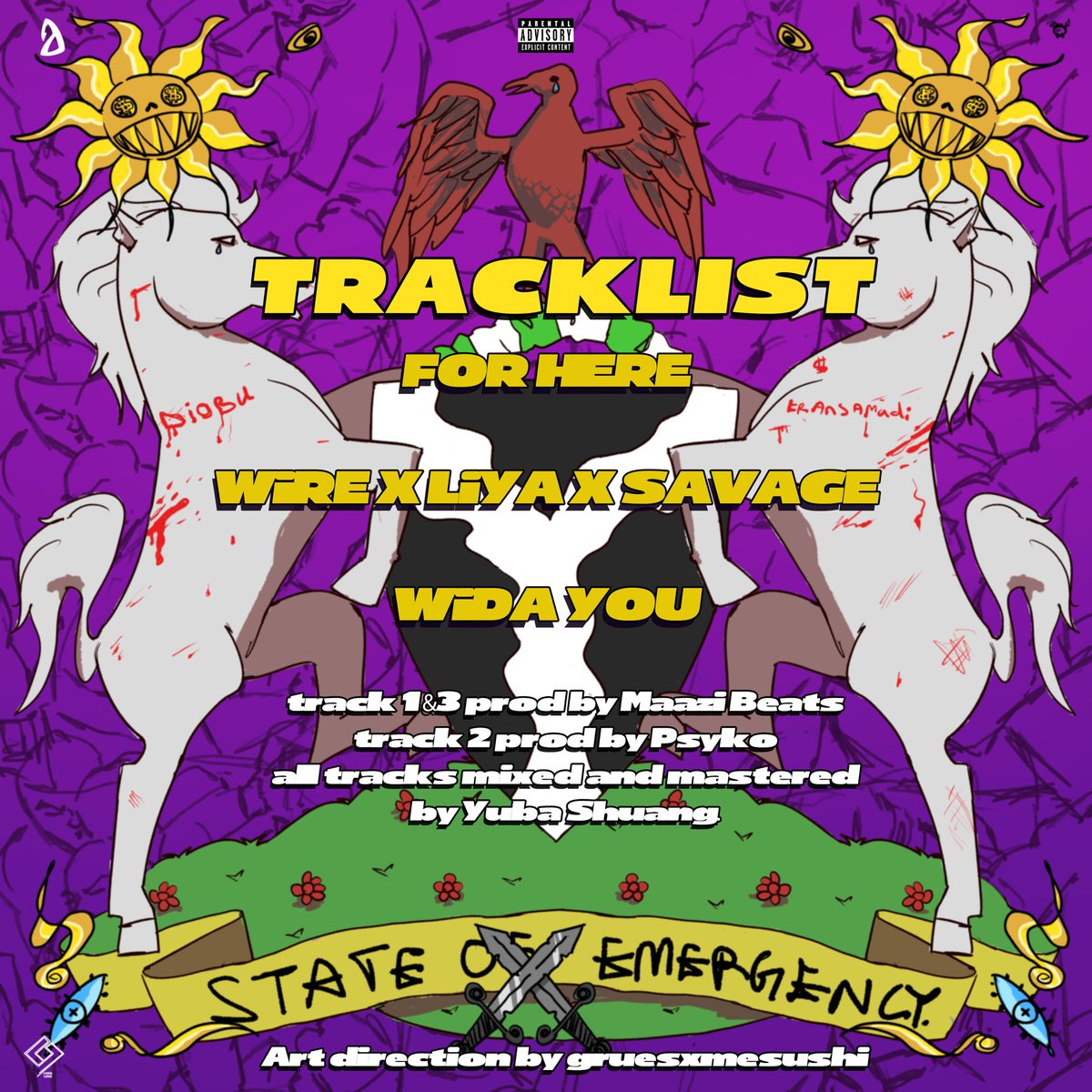 Dear world 💌.. 

I Had to think of the right music to give my people in the year that needs it the most, always remember that this is the only message we have when the world itself gets too loud for us. 

State of emergency coming soon 🌎📈