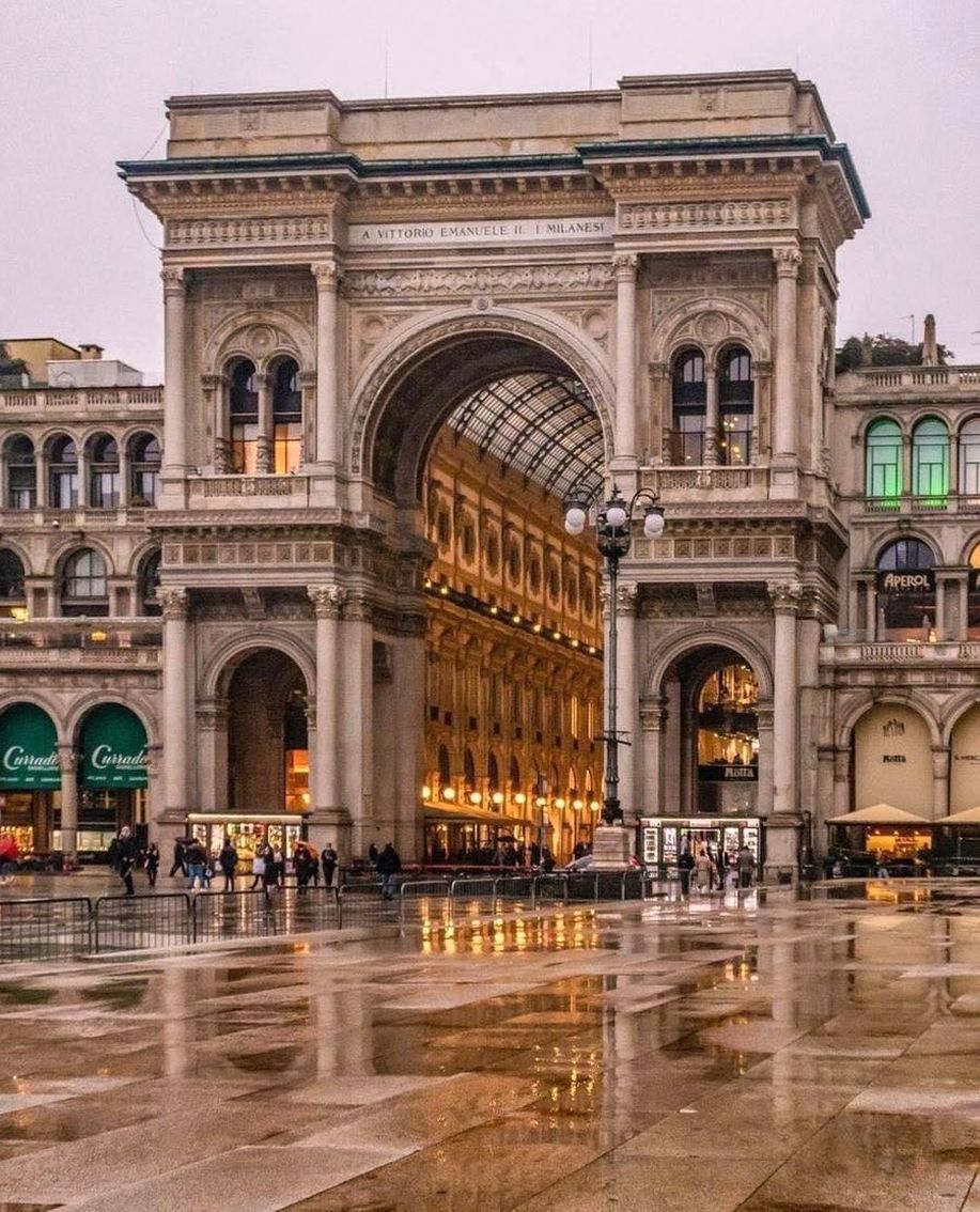 The elegant Galleria Vittorio Emanuele II in Milan, a symbol of Italian sophistication and architectural grandeur.