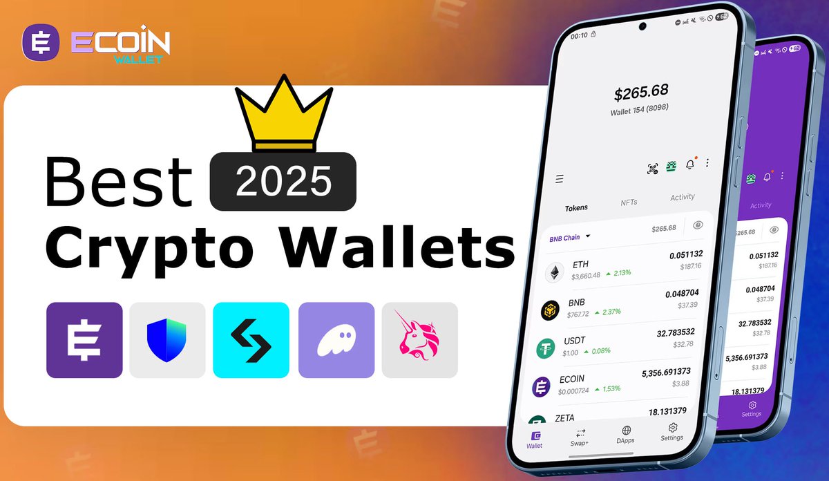 🏆 ECOIN Wallet is the best crypto wallet of 2025 — secure, simple, and multichain.

And it’s not just us saying that… our new article explains why the community and the market are recognizing it.

🛡️ ECOIN Wallet highlights:
✅ Intuitive interface for both beginners and