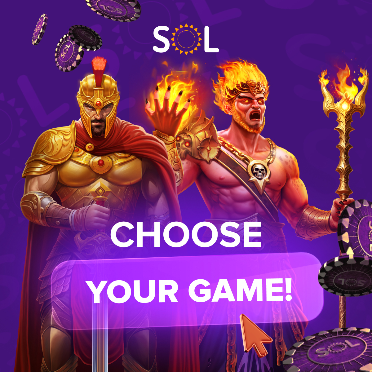 solcasino_ind's tweet photo. Choose your game! 😎

Which of the two slots would you play?
❤️ Eye of Spartacus (Pragmatic Play).
🔥 Gates of Hades (Pragmatic Play).

Start playing — https://t.co/f50qk6VhdC https://t.co/DPcts45JYS
