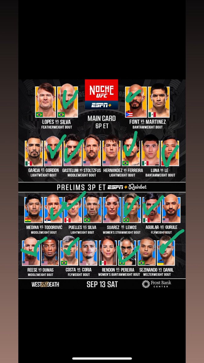 CronYoMedia's tweet photo. ABSOLUTE WARS IN SAN ANTONIO THIS AFTERNOON CRON IN PURPLE WHIT IN GREEN WHO DO YOU GOT???  #UFCNoche https://t.co/990HH8wspg