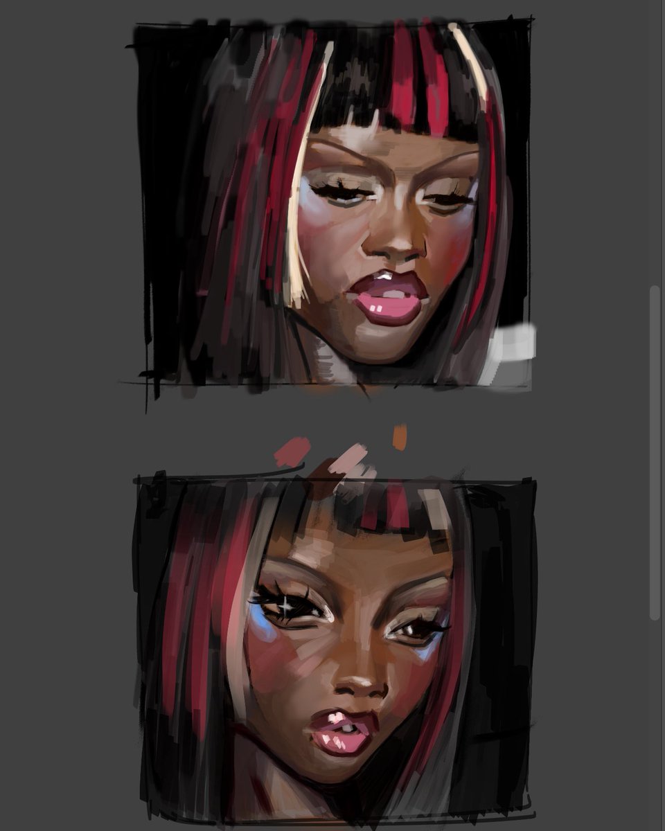 czechwun's tweet image. reg study vs stylized study