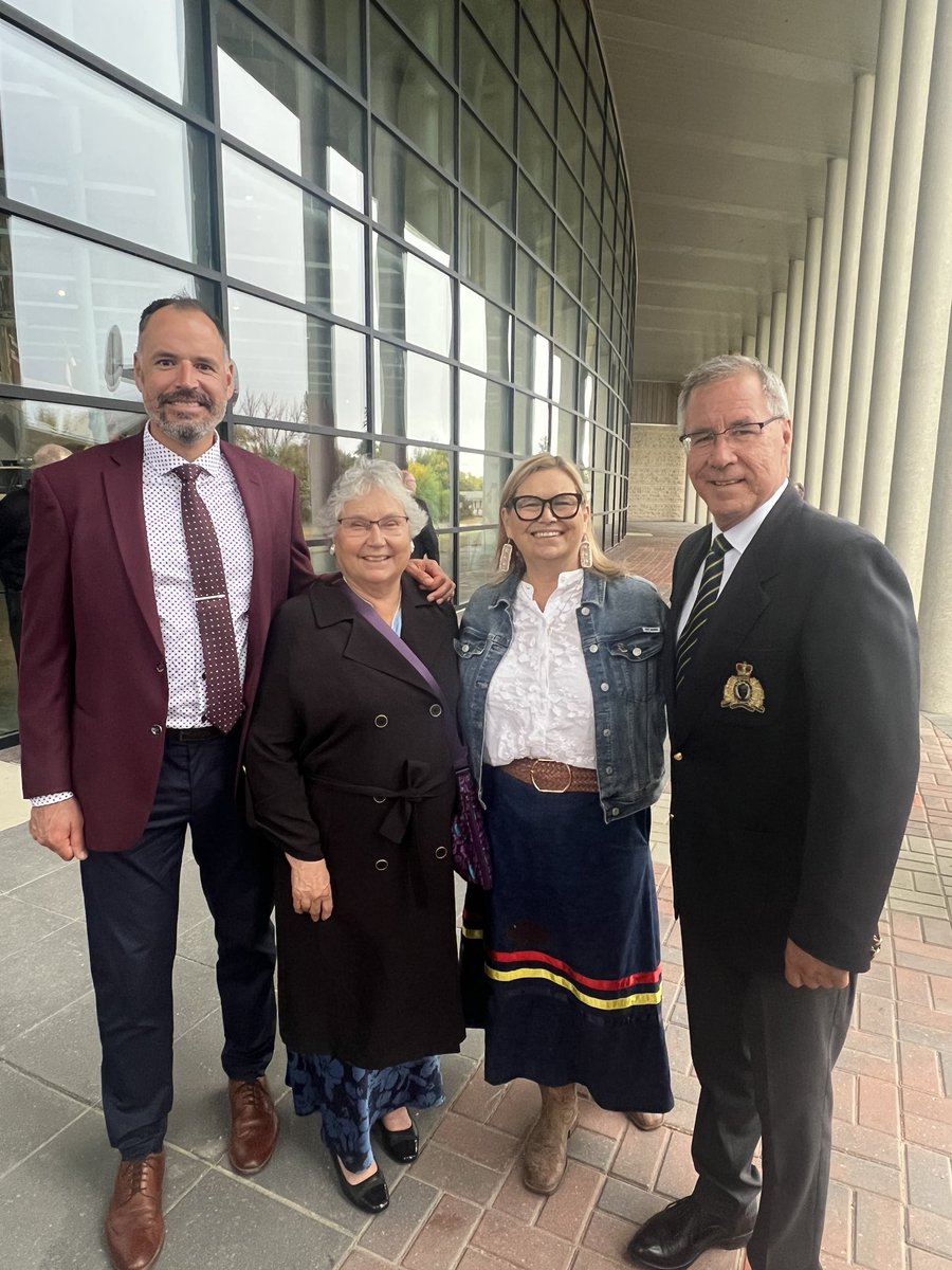 What an incredible morning at the RCMP unveiling of the Hero statue honouring Sgt Cawsey and his k9 Dale. So proud to stand along the Cawsey family (Patrick and Dale) while the story of how K9’s became part of policing. Part of history that can never be forgotten. <a href="/rcmpgrcpolice/">RCMP</a>