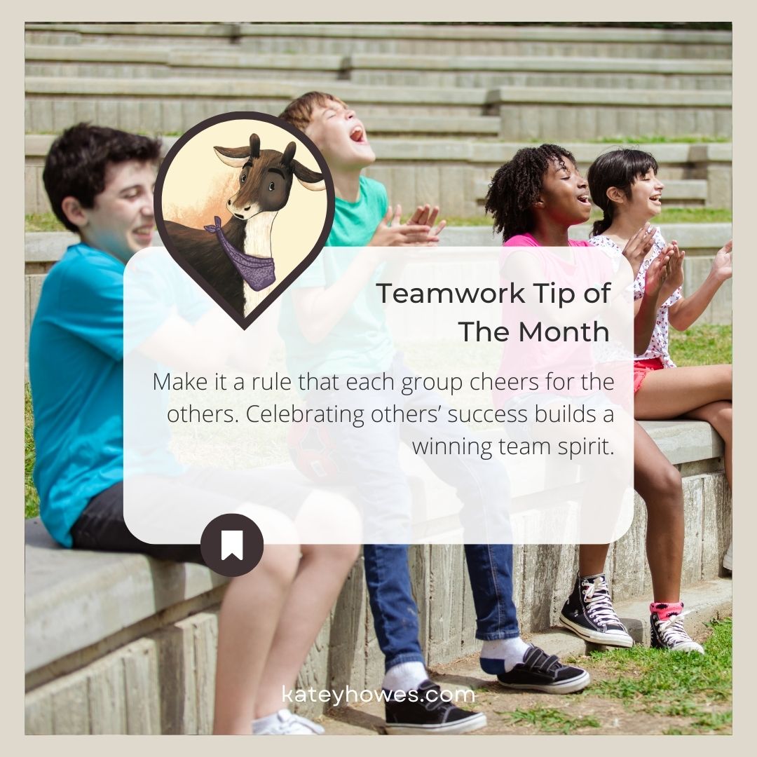 Kateywrites's tweet photo. Make it a rule that each group cheers for the others. Celebrating others’ success builds a winning team spirit.

#TeamworkTip #TheReindeerRemainders #BackToSchoolIdeas #InclusionMatters #ClassroomCommunity #KindnessInClass #InclusiveClassroom #KateyHowesBooks #BackToSchoolTips https://t.co/CaZkwnO9Oc