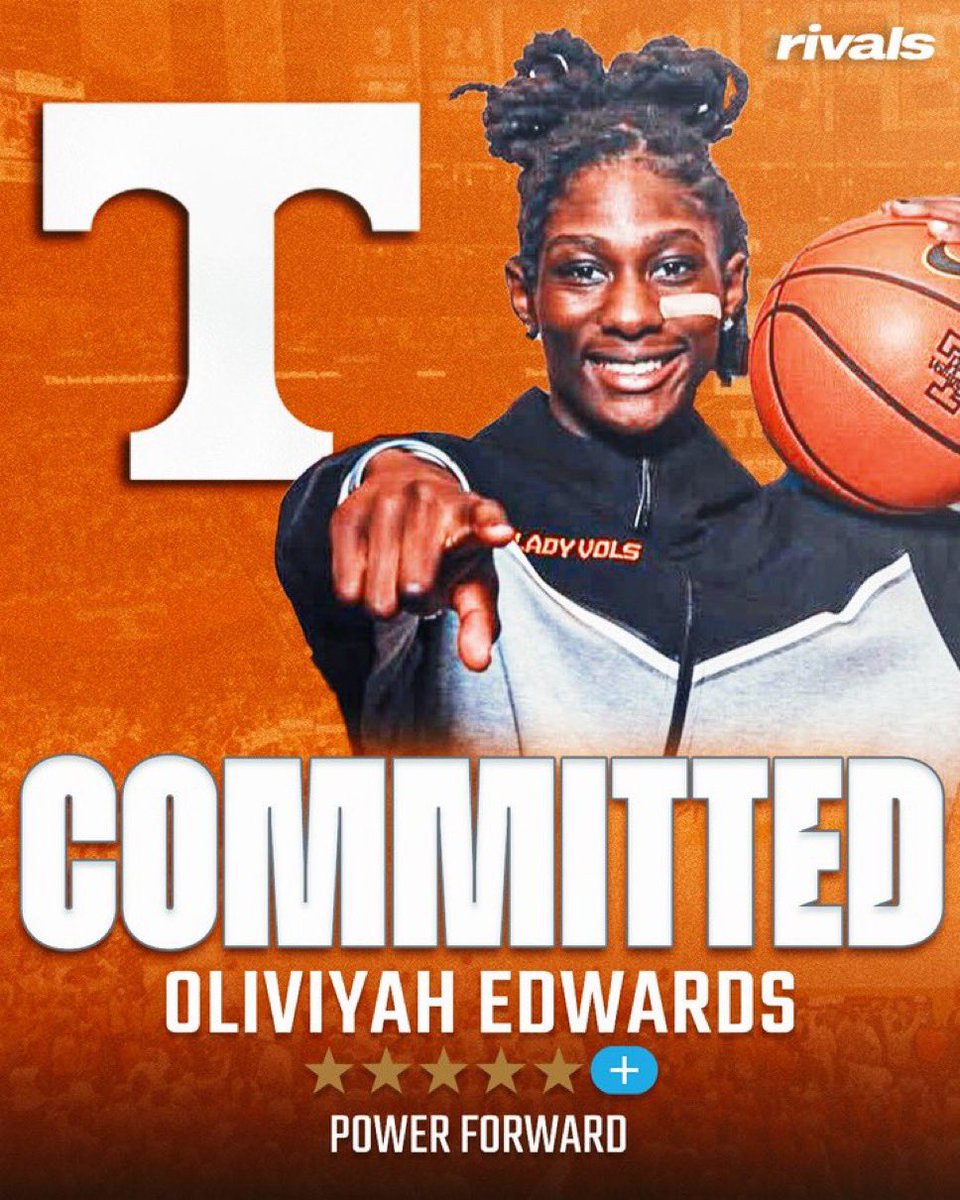 BREAKING: Elite 2026 recruit Oliviyah Edwards has committed to Tennessee, she announced. 

READ: on3.com/rivals/news/el…