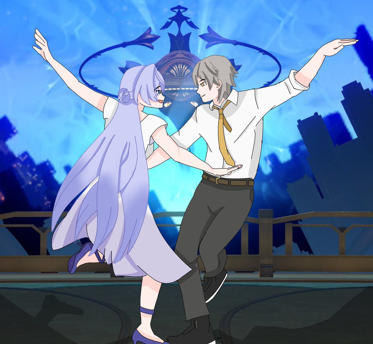 This one stayed in my gallery for way too long, might as well post it

#Caebin 穹ロビ