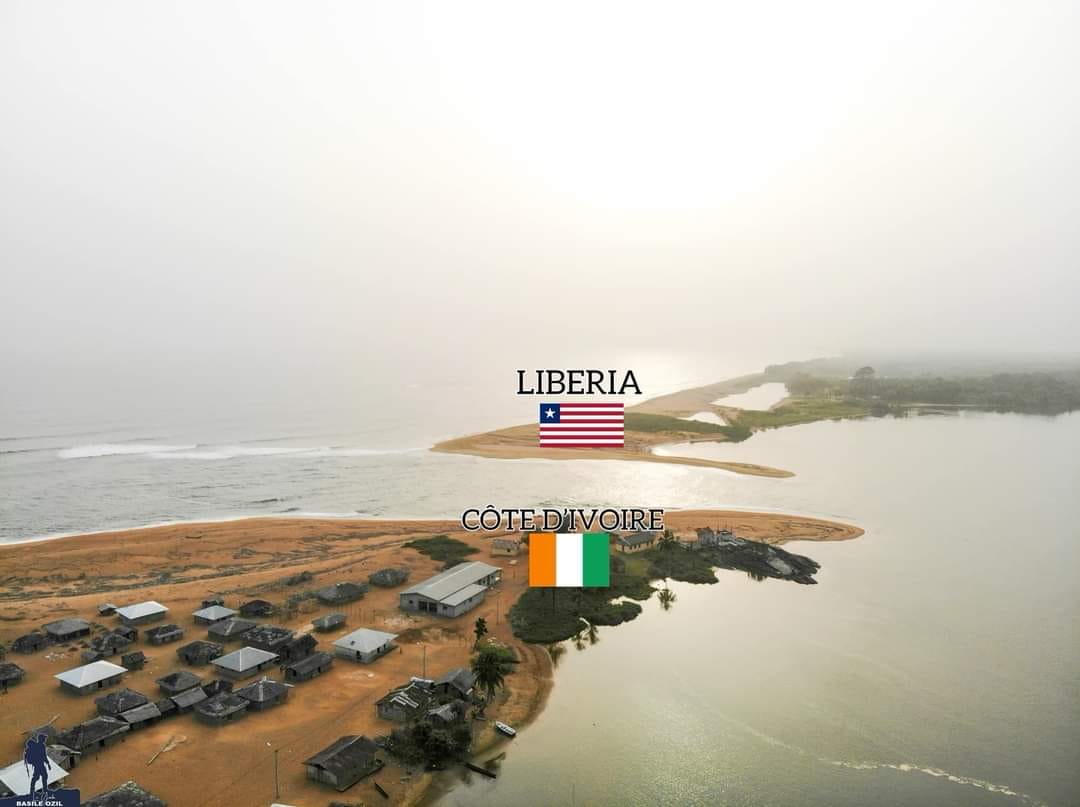 L'une des meilleures frontières maritimes ⚓  de la Cotedivoire 🇨🇮 avec le Liberia 🇱🇷.